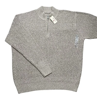 Новый красный голова совершенно мужчин Рекомендуемая розничная цена производителя $40 земли тон желтовато-коричневый коричневый 1/4 молнии свитер читать 2XL - Изображение 1 из 4