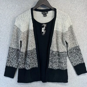 Evelyn Taylor Womens Faux Layered Sweater Size Medium Multicolor New Tags Defect - Picture 1 of 13