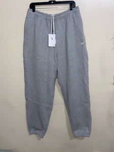 Nike NikeLab NRG Heavyweight Solo Fleece Pants Mens Size L Grey CW5460-063 NEW - Picture 1 of 15