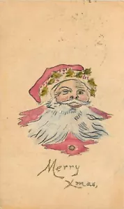 Postal 1909 Portland Oregon Hecho a Mano Santa Navidad Felicitación 24-6117 - Imagen 1 de 2