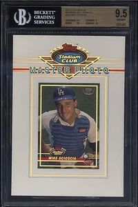 1993 Stadium Club Members Only 5X7 Master Photo Mike Scioscia Gem Mint BGS 9.5 - Picture 1 of 2