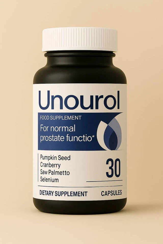 Unourol – Fórmula natural de apoyo y vitalidad masculina – 30 cápsulas - Imagen 1 de 1