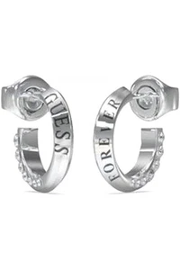 Guess Ladies Forever Links Mini Hoop Earrings UBE02189RH - Picture 1 of 1