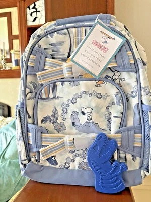Pottery Barn Niños Escuela Snoopy Star Wars MOCHILA ALMUERZO AGUA Bolsa de Viaje CONJUNTO. Foto 1 de 4