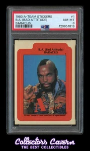 1983 A-Team Aufkleber #1 B.A. Baracus PSA 8 (NM-MT) - Bild 1 von 2