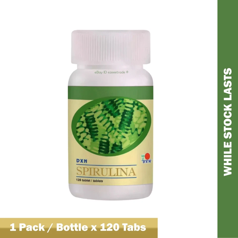 2 Bottles DXN Spirulina 120 Tablets Antioxidant Anti-inflammatory Properties