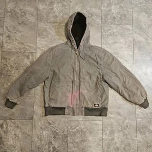 Chaqueta de Trabajo Dickies 2XL Gris Pato Con Capucha Desgastada Ropa de Trabajo Acolchada P304823 - Imagen 1 de 22