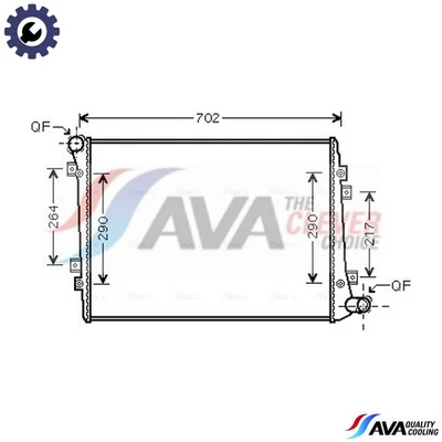 RADIATOR ENGINE COOLING VN2224 FOR SKODA SUPERB/II OCTAVIA/Combi LAURA  VW - Image 1 of 4