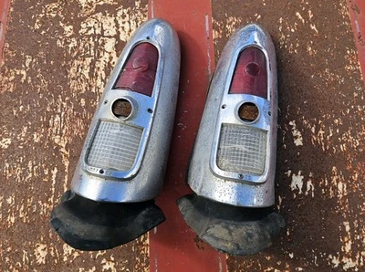 Pair 1952 Mercury Monterey 2dr Taillights Tail Lights Sun Valley Custom 52 - Image 1 of 4