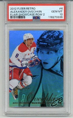 Fleer Retro Flair Showcase 2012 fila 2 Alexander Ovechkin Capitals PSA 10 Low Pop Foto 1 de 2