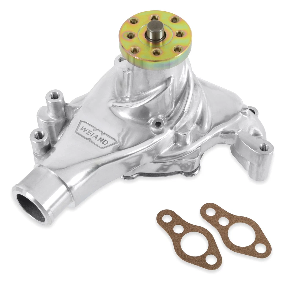 For GMC G1500 79-91 Weiand Action Plus Series Water Pump w Twisted Snout Design Foto 1 de 2