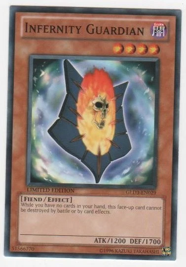 Infernity Guardian - GLD3-EN029 - Common - Limited Edition Near Mint Gold Series - Image 1 of 1