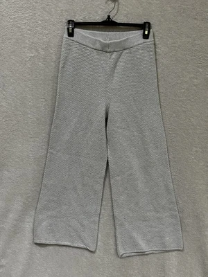 Suéter tejido Free People Beach gris Hailee pantalones talla XS pierna ancha algodón Foto 1 de 4