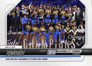 OKC THUNDER NBA FINALS Champions 2025 Panini Instant 639 Base 1/898 - Picture 1 of 2