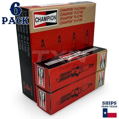 Champion 7975 Double Platinum Spark Plugs REC10PYPB4 - 6 Pack - Image 1 of 3