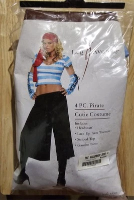 Fantasia feminina pirata fofa 4 peças tamanho M/G  - Imagem 1 de 3