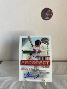 2024 Panini Prospect Edition Holo Signatures Mikey Romero #79 BOSTON RED SOX - Picture 1 of 2