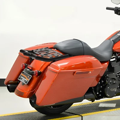 Portaequipajes negro brillante para Harley Road King FLHR 2009-2025 FLHRXS 2017-2024 Foto 1 de 4