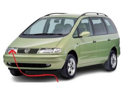 Lente de faro derecho VW Sharan cristal 7M2941116 1996-2000 Foto 1 de 3