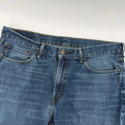 Jeans jeans masculino Levi's 514 ajuste reto azul W36 L32 casual uso diário - Imagem 1 de 4