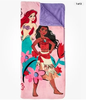 Personaje Disney Juvenil Bolsa de Dormir Manta Niños Pijamada Moana Foto 1 de 4