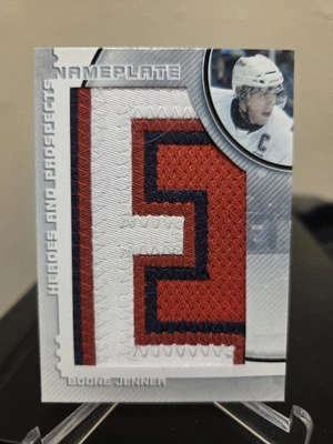 Boone Jenner ITG Heroes & Prospects Generals Blue Jackets Nameplate Letter E 1/1 - Image 1 of 2