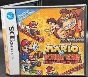Mario vs. Donkey Kong: Mini-Land Mayhem (Nintendo DS, 2011) With Manual  - Picture 1 of 4
