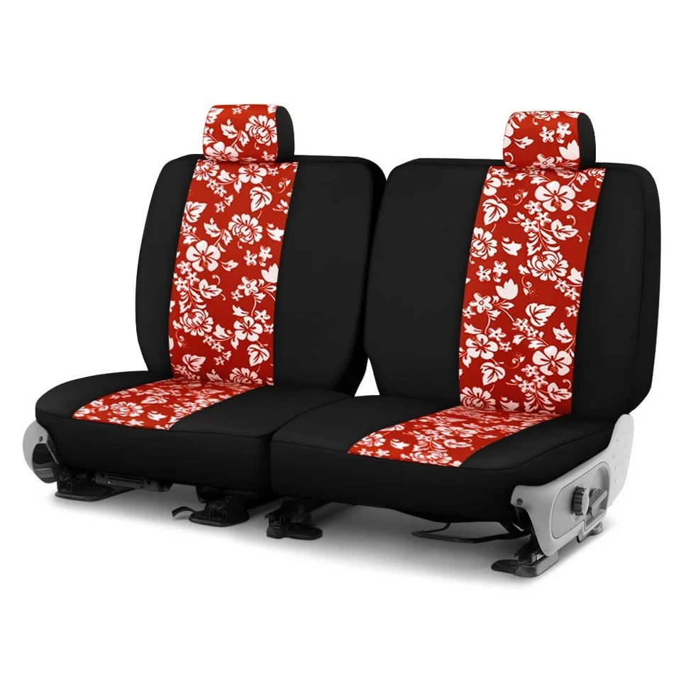 For Buick Century 94-96 Dash Designs Hawaiian 2nd Row Red Custom Seat Covers - Imagem 1 de 1
