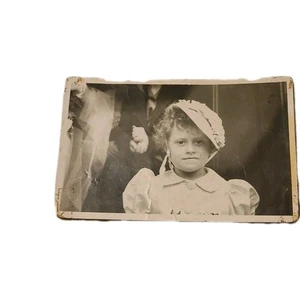 Antike RPPC Echt Foto Postkarte Ehering Blumenmädchen - Bild 1 von 2