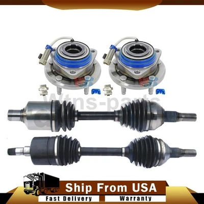 4X KIT DE COJINETES DE RUEDA EJES EJES JUNTAS CV DELANTERAS PARA CHEVROLET IMPALA 2006-2008 Foto 1 de 4