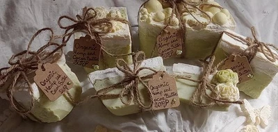 Organic Hemp & Cocoa Butter Artisan Handmade Soap Set. 2 Pounds Of Soap  - Image 1 of 4
