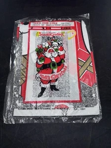 NOS Liberty Bell Inc  Santa Christmas Door Cover 31" x 72" Plastic Vintage - Picture 1 of 7
