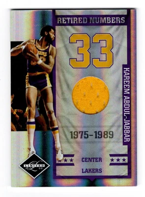 КАРИМ АБДУЛ-ДЖАББАР 2009 ОГРАНИЧЕННОЕ КОЛИЧЕСТВО СНЯТЫХ С ПРОИЗВОДСТВА НОМЕРОВ ИЗНОШЕННАЯ ФУТБОЛКА /99 #10 - Изображение 1 из 2