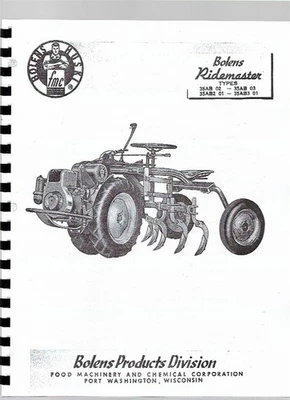 Manual de operador de tractor de jardín Ridemaster Bolens 35AB02 35AB03 35AB201 35AB301 Foto 1 de 4