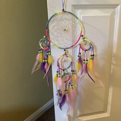 Decoração suspensa com luzes Justice Dream Catcher - Imagem 1 de 2