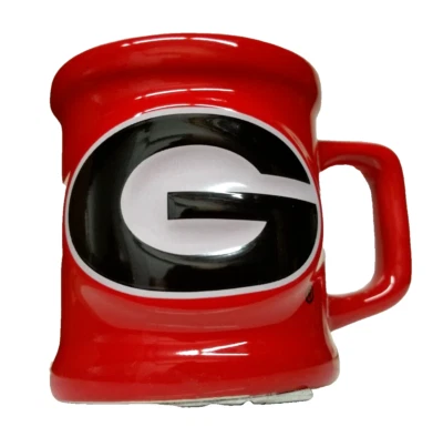 NCAA Team Georgia Bulldogs Shot Glass 2 oz Ceramic Mini Mug Sports Collectible - Image 1 of 2