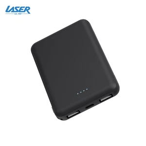 Laser Powerbank Charcoal 5000mAh Compact with Multi-Cable - Bild 1 von 10