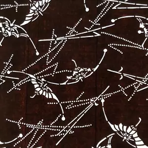 Antique Japanese Ise Katagami Paper Kimono Stencil Unique Floral Pattern A716 - Picture 1 of 6
