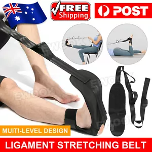 Yoga Stretching Strap Ankle Ligament Stretcher Belt Band Foot Drop Strap AU - Picture 1 of 12