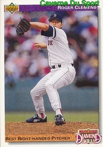 641 ROGER CLEMENS DS BOSTON RED SOX BASEBALL CARD UPPER DECK 1992 - Picture 1 of 2