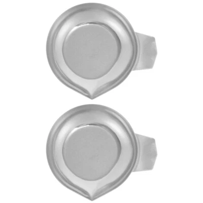 2pcs Scale Pan Stainless Steel Weighing Dish Pan Powder Jewelry Scale Tray - Image 1 of 4
