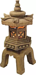 Sacred Pagoda Lantern Asian Japanese Garden Statue Large Gothic Stone Decoration - Picture 1 of 9