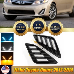 For 12-14 Toyota Camry Bumper Driving Fog Lights Lamps +Wiring Switch Bulb Bezel - Bild 1 von 18