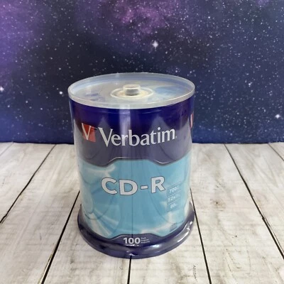 Verbatim 94554 700MB 52x CD-R Disc - Pack of 100 80 Minutes New Sealed - Image 1 of 4