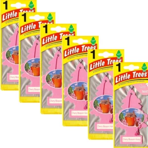 6 Count Little Trees Cherry Blossom Honey Car & Home Hanging Air Fresheners   - Picture 1 of 2