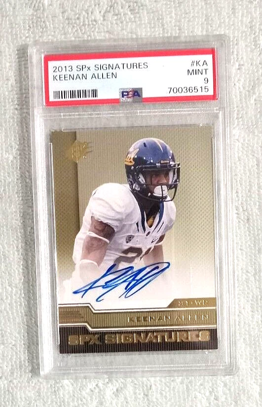 2013 Upper Deck SPX Keenan Allen SPX Signatures Rookie Auto ~ PSA Graded 9 Mint - Image 1 of 2