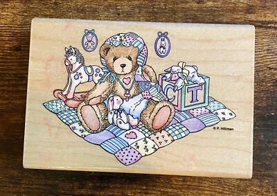 Резиновый штамп Cherished Teddies Sweet Little One Stampendous Hillman TP003 - Изображение 1 из 4