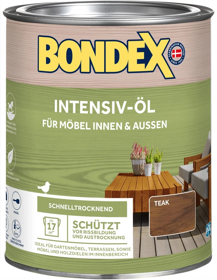 075L Intensivöl teak Intensiv Öl Holzöl Holzpflegeöl Holz - Bild 1 von 4