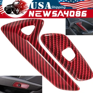 Interior Door Handle Cover Trim For Chevrolet Corvette C7 Z06 Z51 ZR1 2014-2019 - Picture 1 of 7
