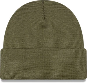 New Era Beanie Olive Green Short Knit Beanie - Picture 1 of 1